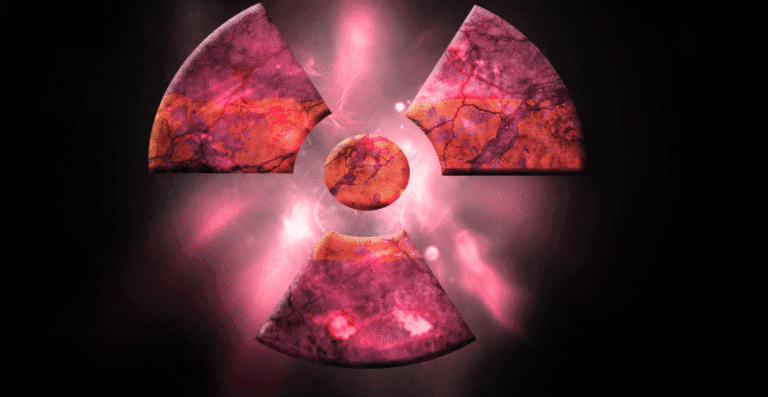 Símbolo de perigo de contaminação.