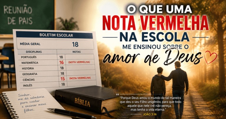 O que uma nota vermelha me ensinou sobre o amor de Deus